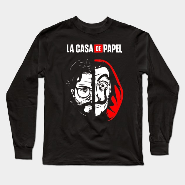 La Casa de Papel Money Heist Long Sleeve T-Shirt by OtakuPapercraft